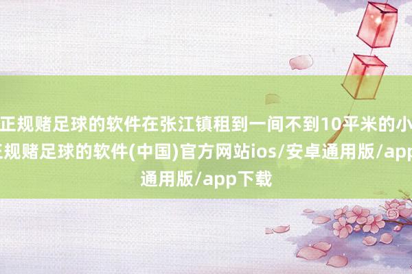 正规赌足球的软件在张江镇租到一间不到10平米的小屋-正规赌足球的软件(中国)官方网站ios/安卓通用版/app下载