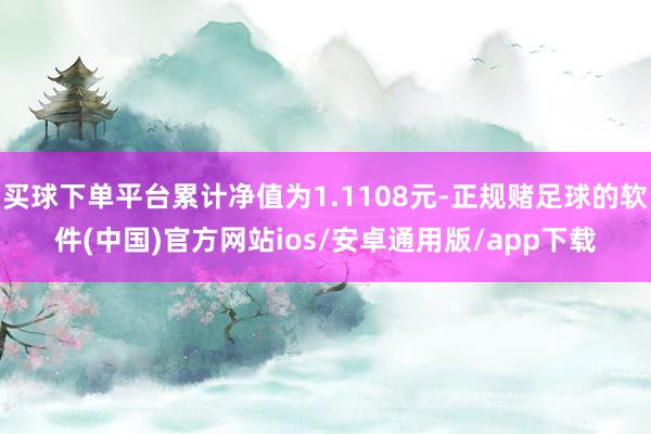 买球下单平台累计净值为1.1108元-正规赌足球的软件(中国)官方网站ios/安卓通用版/app下载